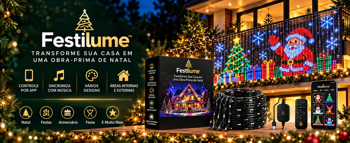 Transforme sua casa: controle por app, sincronia com música, vários designs, áreas internas e externas